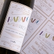 Lettering design for a wine label, in modern, clear-out style – main site...