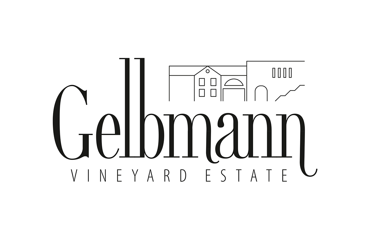 Logo for alcoholic drinks producer firm, Gelbmann Vineyard Estate...